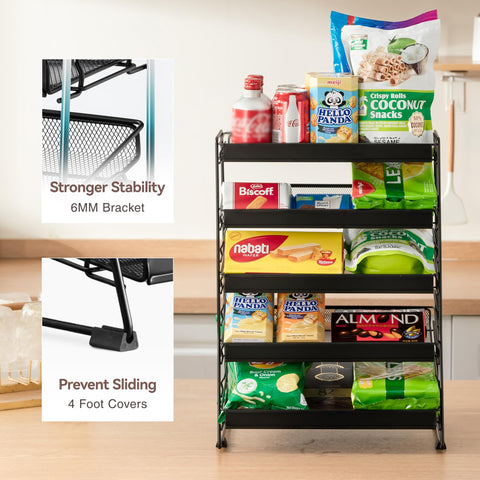 Lineware estante compacto para dulces en mostrador, optimiza espacio