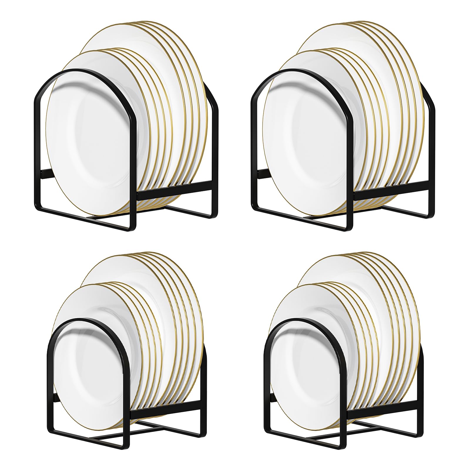 LINFIDITE soportes-platos vertical para ordenar y secar platos en gabinete
