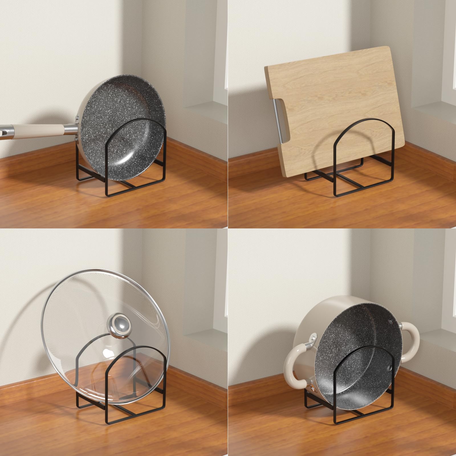 LINFIDITE cuatro-soportes-platos para exhibición en mesa o mostrador