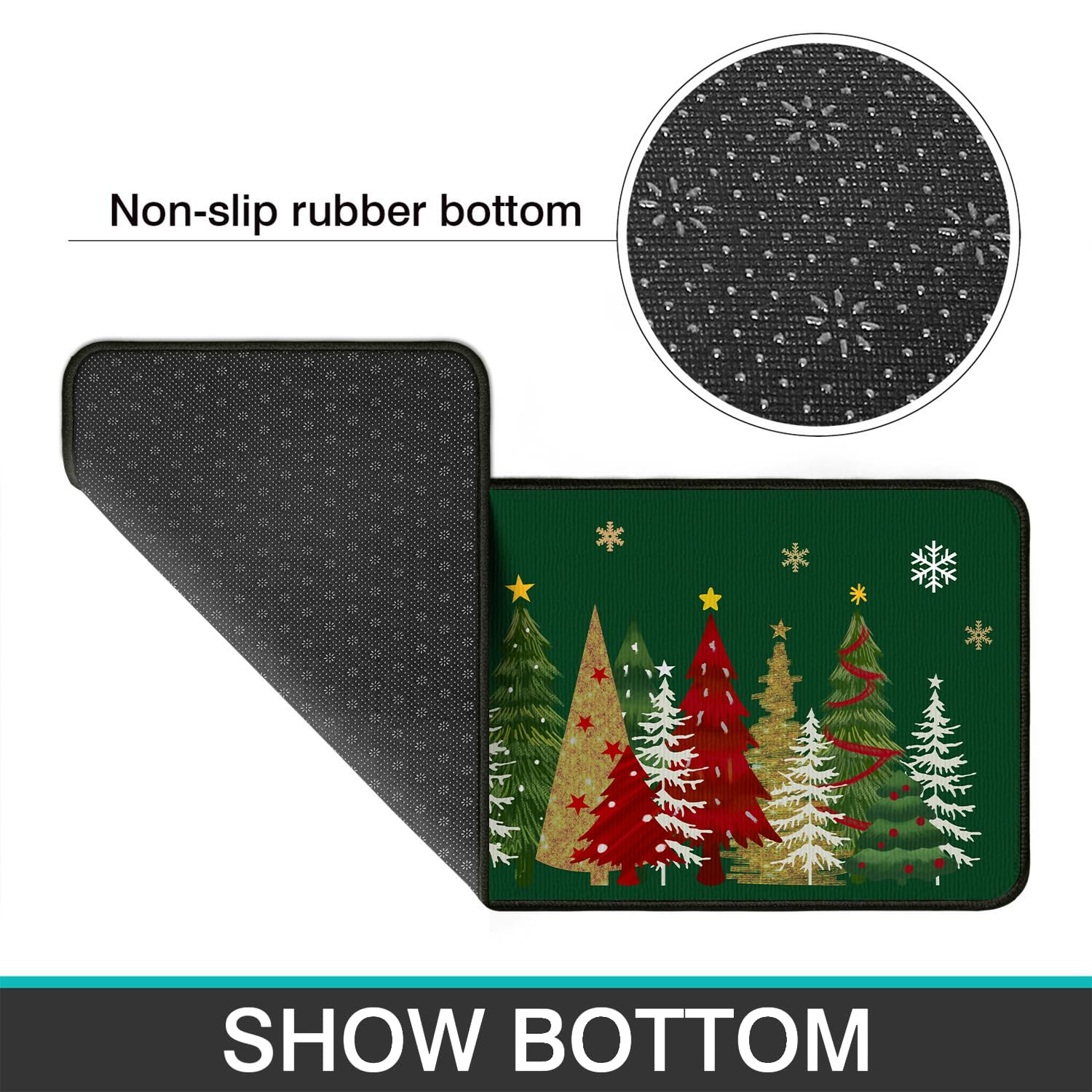 Lingcetger Navidad diseño que añade estilo festivo y mejora la atmósfera de la cocina.
