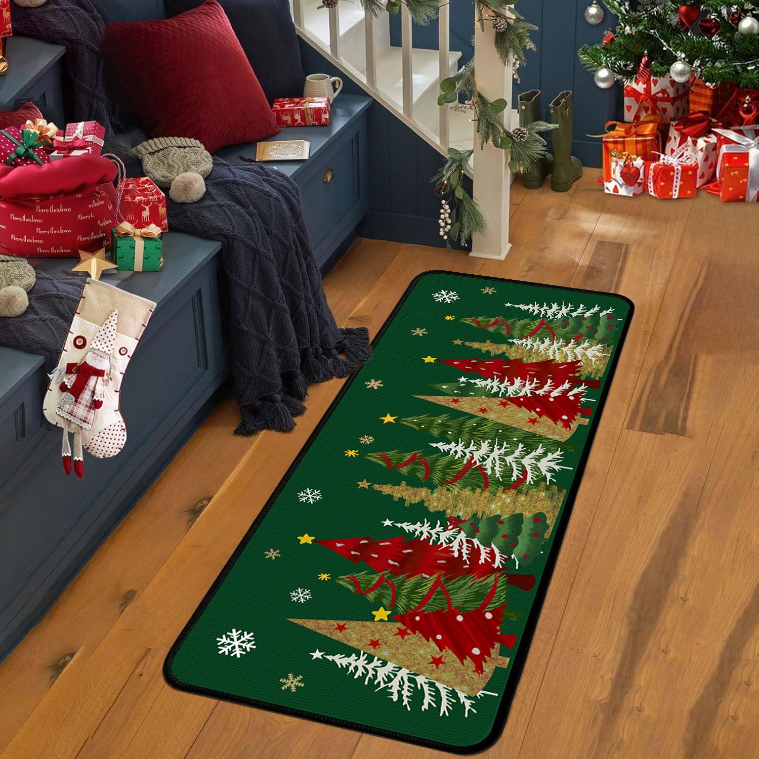 Lingcetger Navidad limpieza fácil, se puede enjuagar o lavar a máquina.