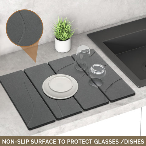 Linidcoud diseño esculpido gris con acabado elegante para la cocina.