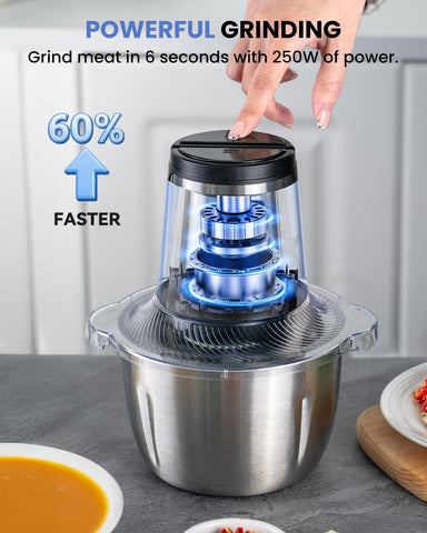LINKChef cuchillas afiladas para picar ajo y verduras con precisión