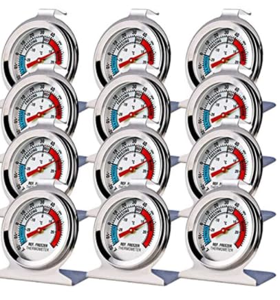 LinkDm termómetro frigorífico de dial grande para lectura rápida y precisa.