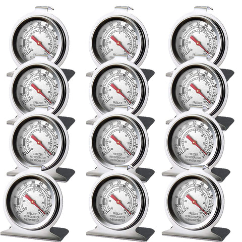 LinkDm termómetro de acero inoxidable con esfera grande para lectura rápida en refrigerador
