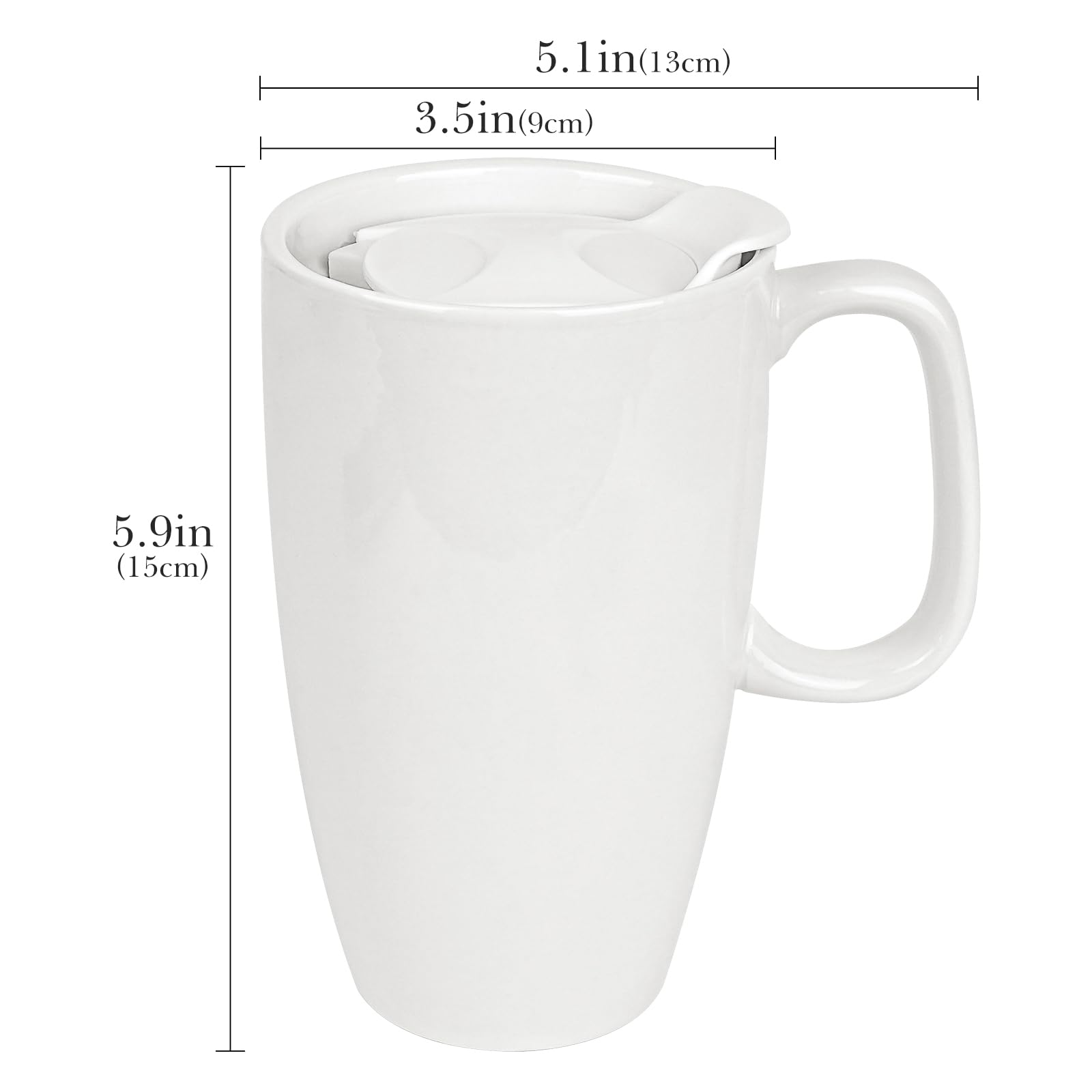 Linkidea: taza cerámica con mango cómodo para agarre seguro.