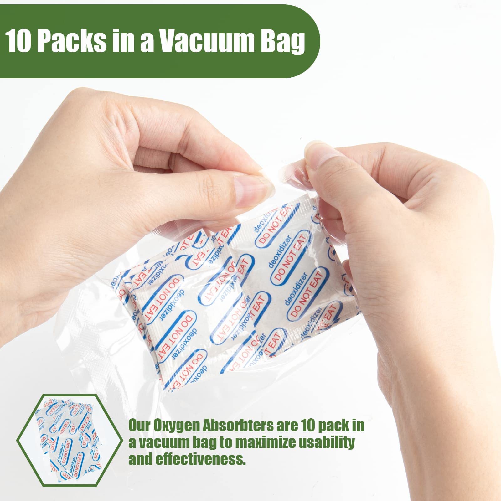 LinsKind absorbentes de oxígeno para bolsas Mylar: ideal para conservar sabores.