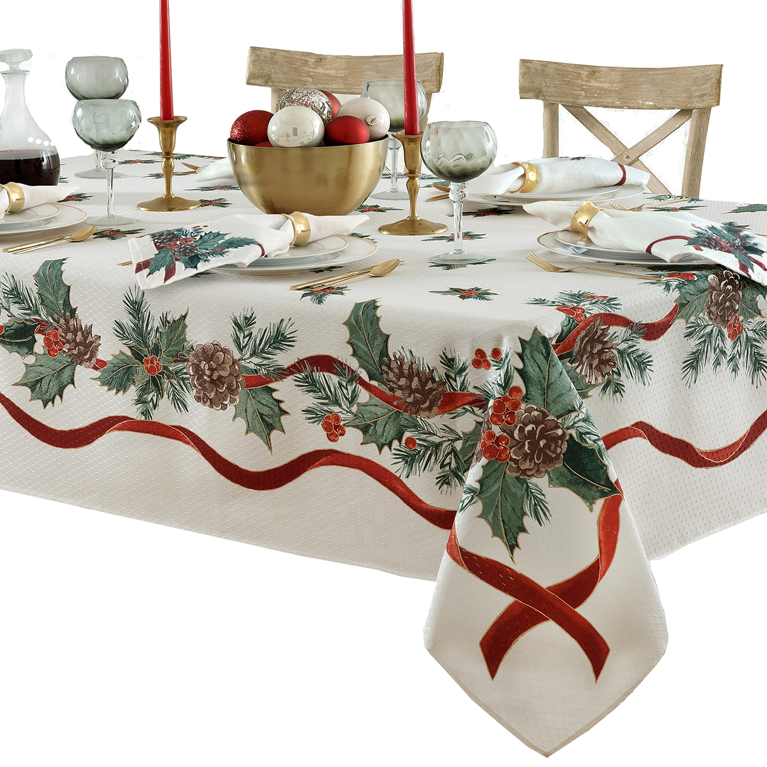 Coordinación de napkins y placemats con mantel Lintex