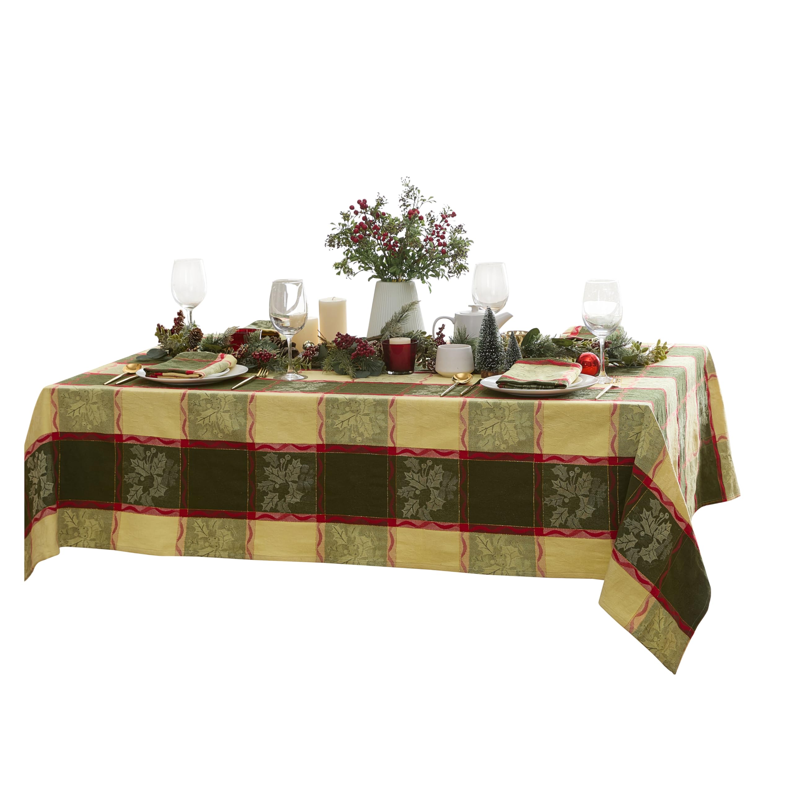 Lintex mantel algodón jacquard: tejido suave y duradero para uso repetido.