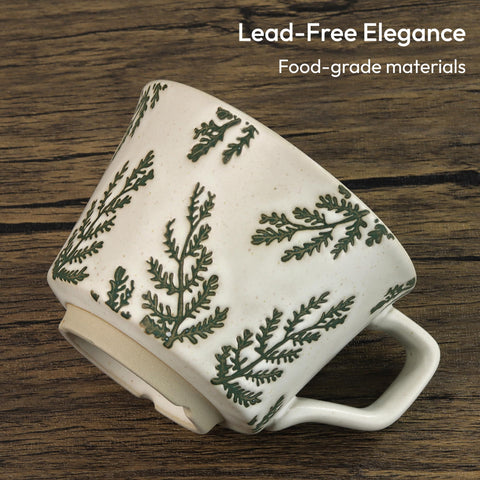 Mango ergonómico en taza LINVIA 12oz para un agarre cómodo