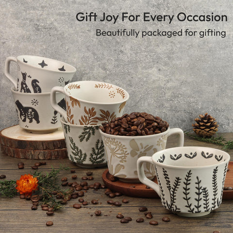 Set de 2 tazas LINVIA 12oz para té o café en casa