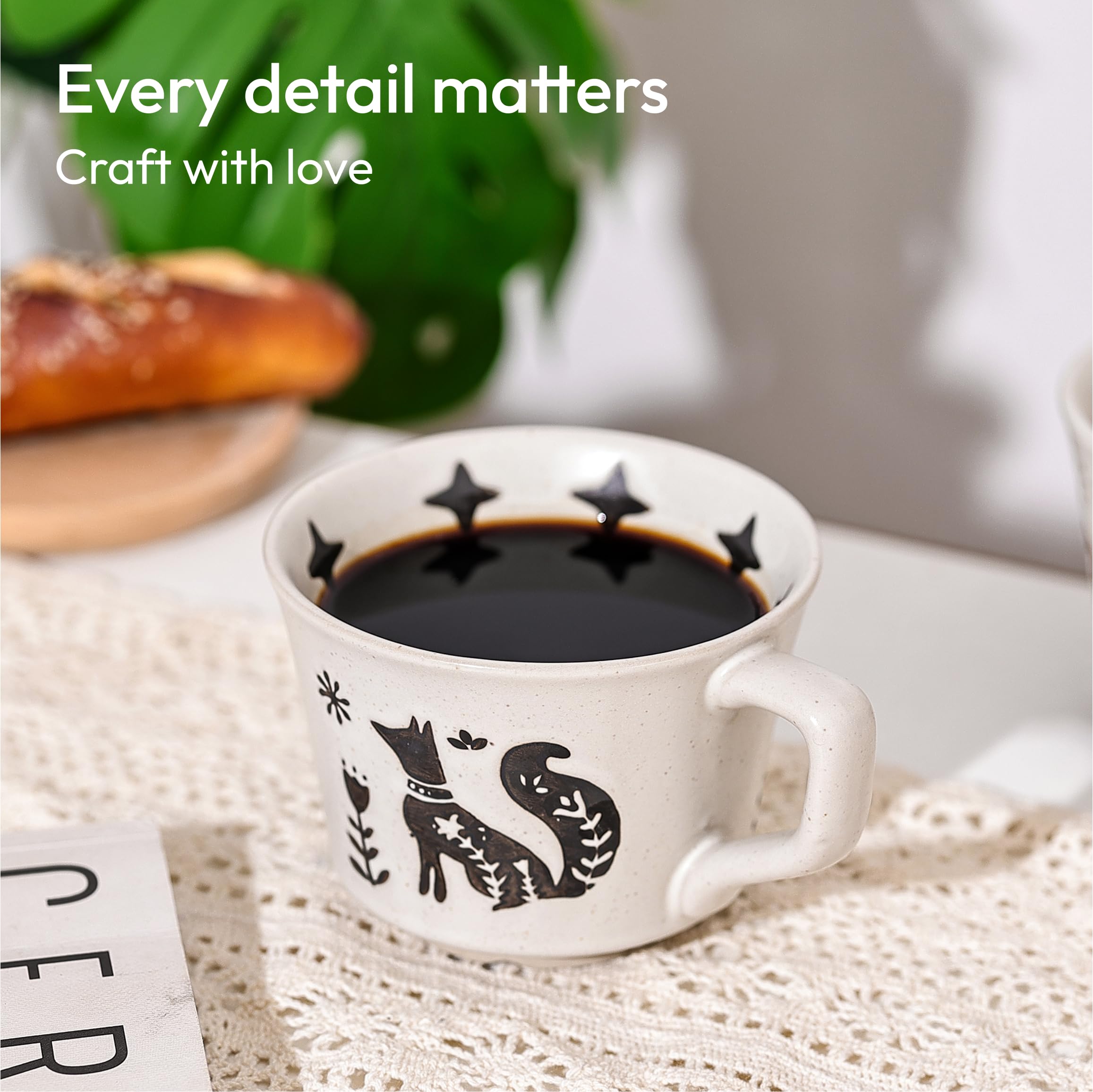 Taza LINVIA con mango ergonómico para un agarre estable
