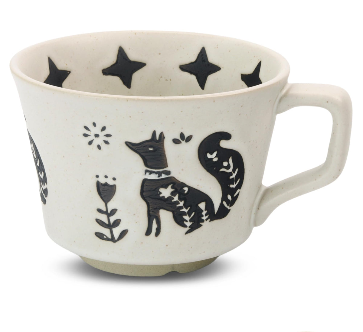 Taza LINVIA con zorro en el frente, ideal para café matutino