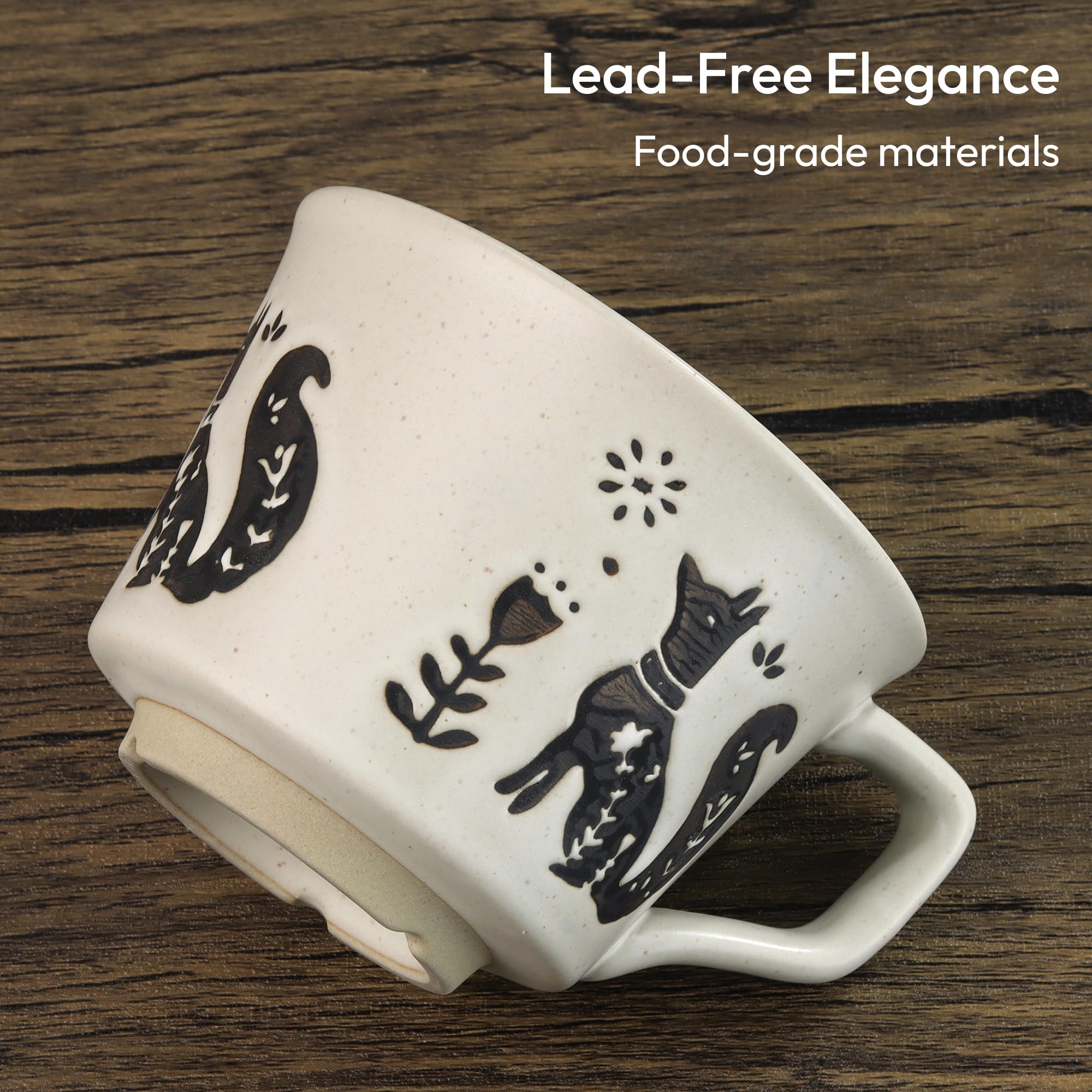 Taza LINVIA con agarre ergonómico para uso diario cómodo