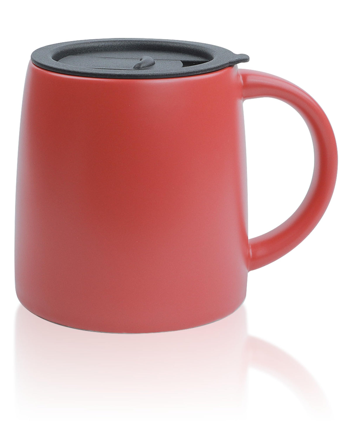 Taza LINVIA Classic de 14 oz con tapa deslizante para beber caliente sin derrames.