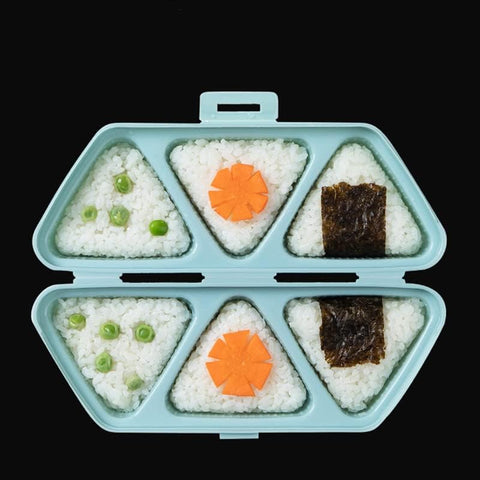 Lioong Onigiri Molde Triangulo tamano ideal de cada bola para sushi.