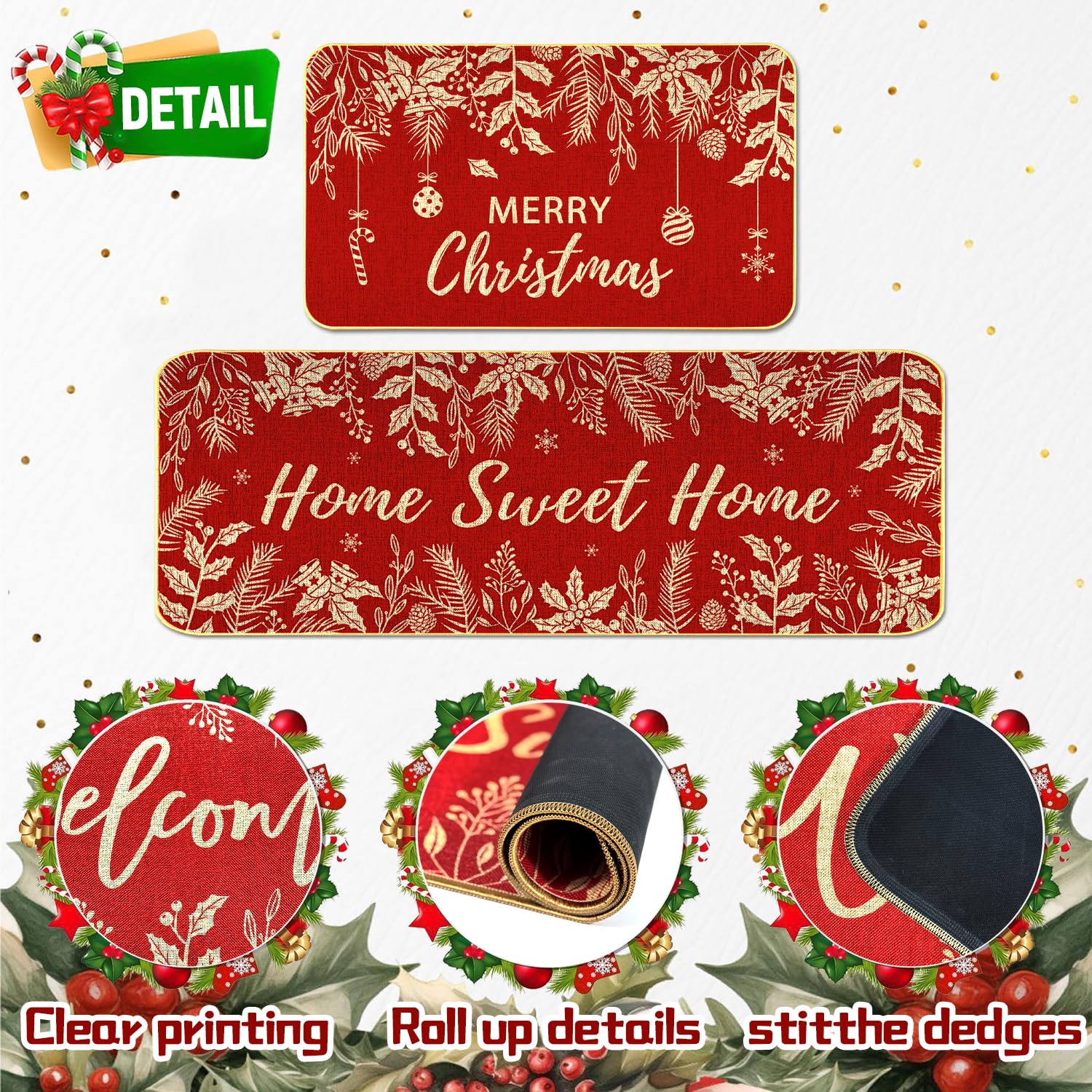 Uso recomendado en interior o exterior con estilo navideño, LIOQUN.