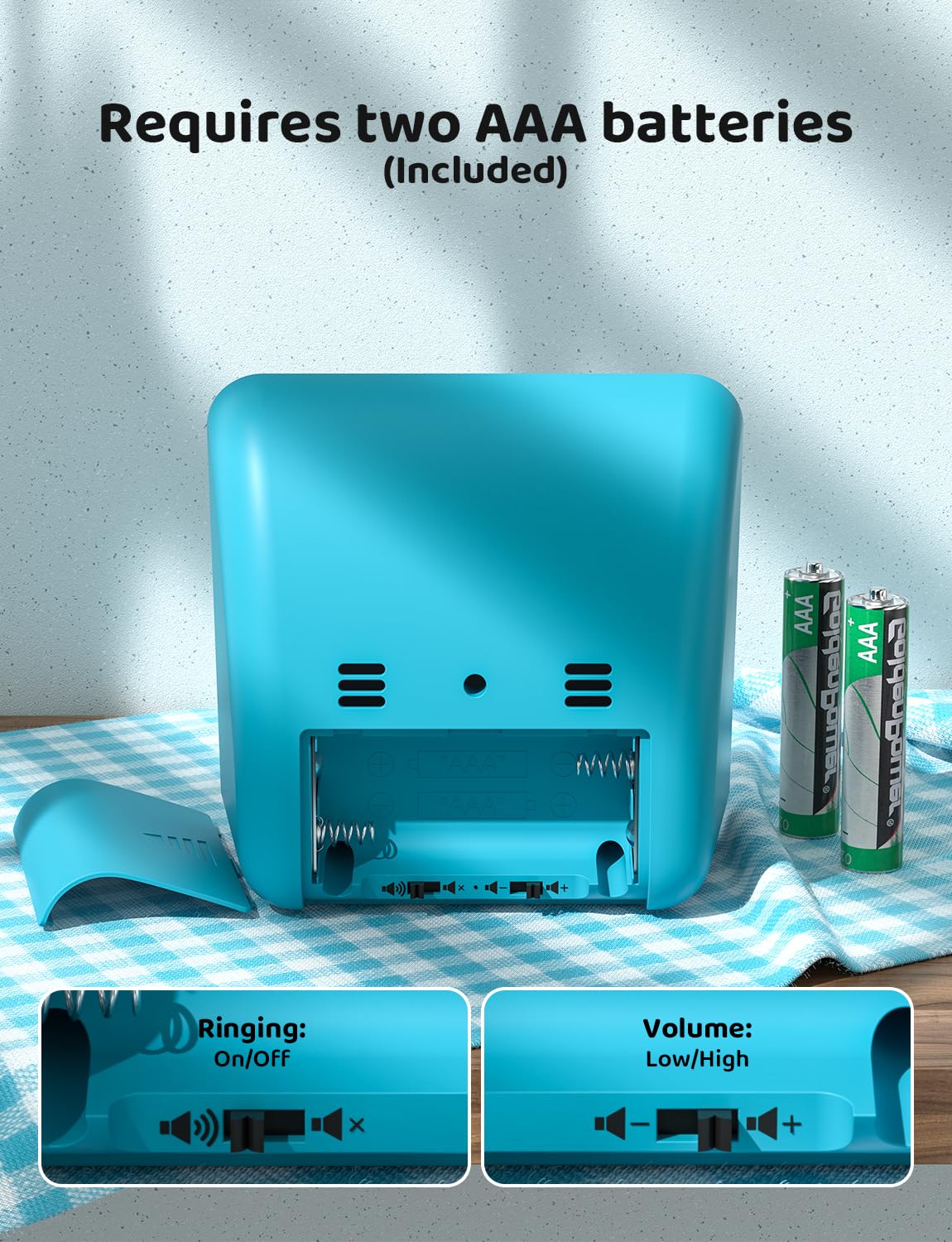 LIORQUE temporizador visual alta/baja/sonido apagado para uso flexible