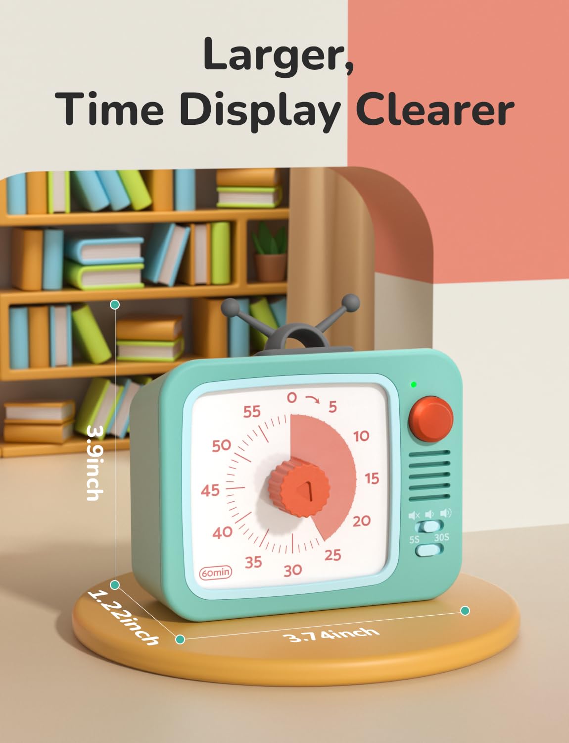 LIORQUE temporizador visual silencioso para concentración sin ruidos