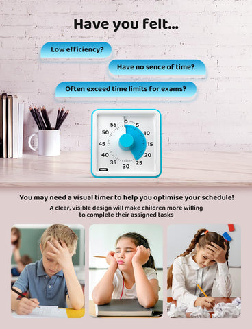 LIORQUE temporizador visual silencioso con alarma para concentración