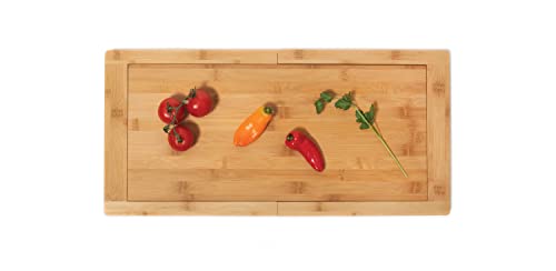 Uso práctico para cortar carnes, frutas y verduras con la bandeja Lipper International.