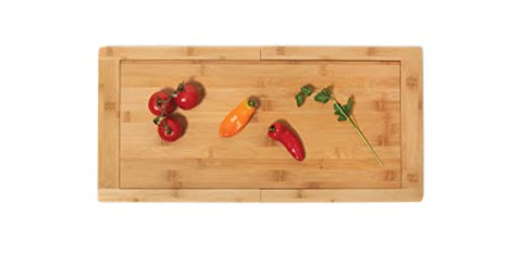 Uso práctico para cortar carnes, frutas y verduras con la bandeja Lipper International.
