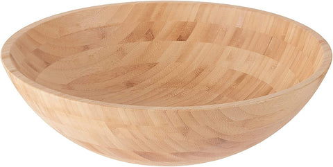 Ensaladera de bambú Lipper International de 14 pulgadas, ideal para ensaladas.