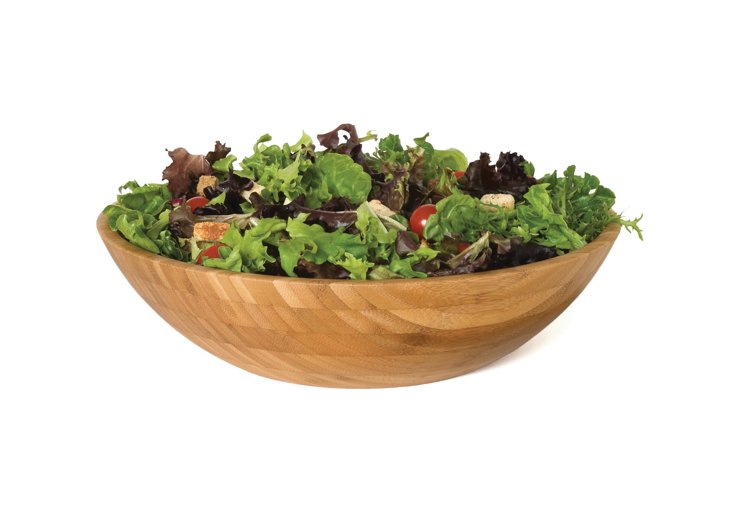 Ensaladera de bambú Lipper International para servir ensaladas con estilo diario.