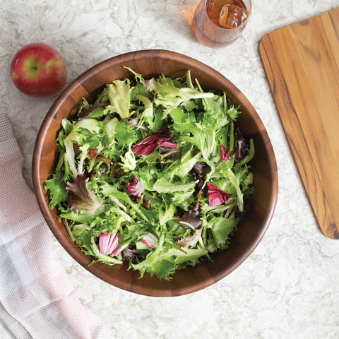 Diseño contemporáneo en acacia, cuenco ondulado para decoración o uso diario