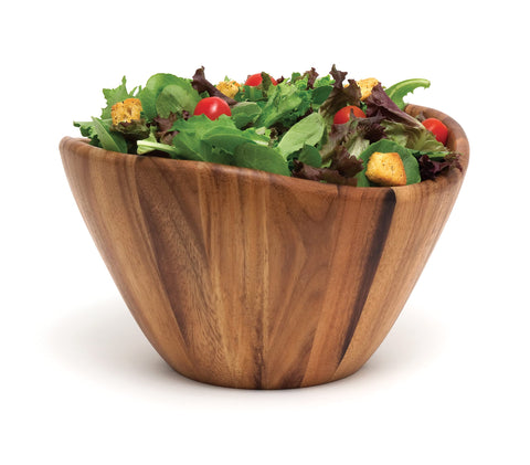 Cuenco de acacia de Lipper International ideal para fruta fresca