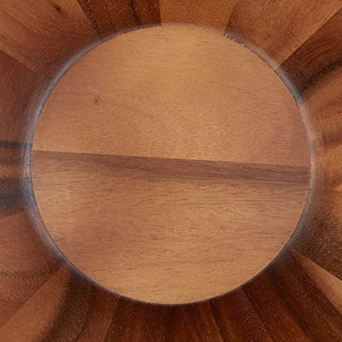 Lipper International tazón de acacia, pieza central para decoración y uso diario.