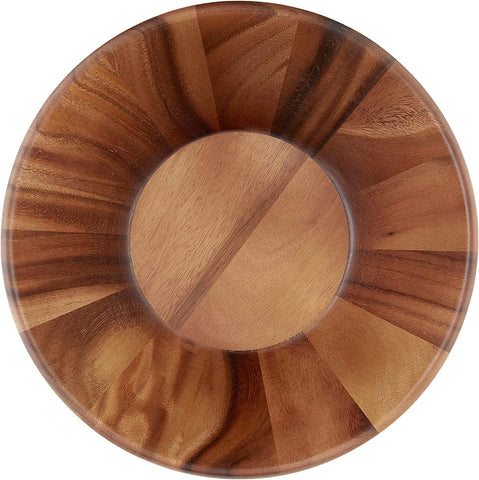 Lipper International tazón de madera de acacia, duradero y elegante.
