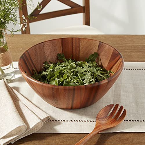 Lipper International tazón de acacia para centro de mesa, elegante y práctico.