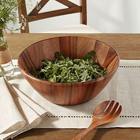 Lipper International tazón de acacia para centro de mesa, elegante y práctico.