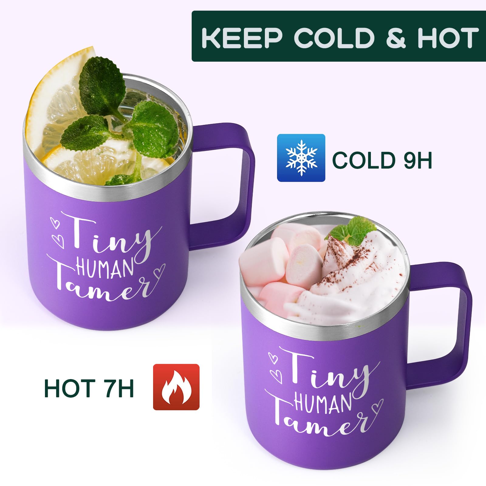 Aislamiento doble mantiene la temperatura de la bebida entre horas.