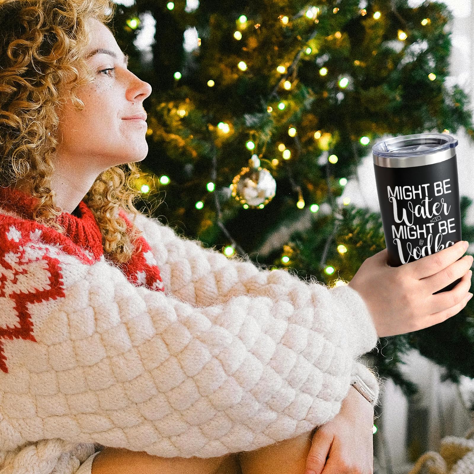 Vaso LiqCool con frase divertida, regalo humorístico para fiestas.