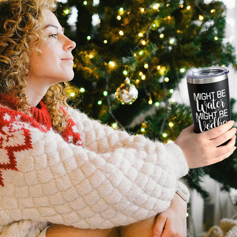 Vaso LiqCool con frase divertida, regalo humorístico para fiestas.