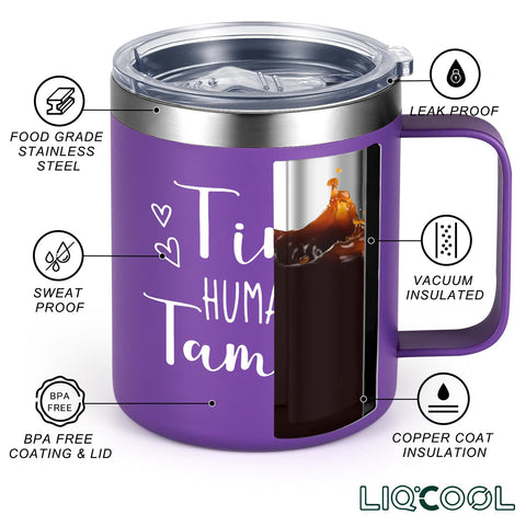 Tapa LiqCool sin BPA y a prueba de fugas, segura y duradera.