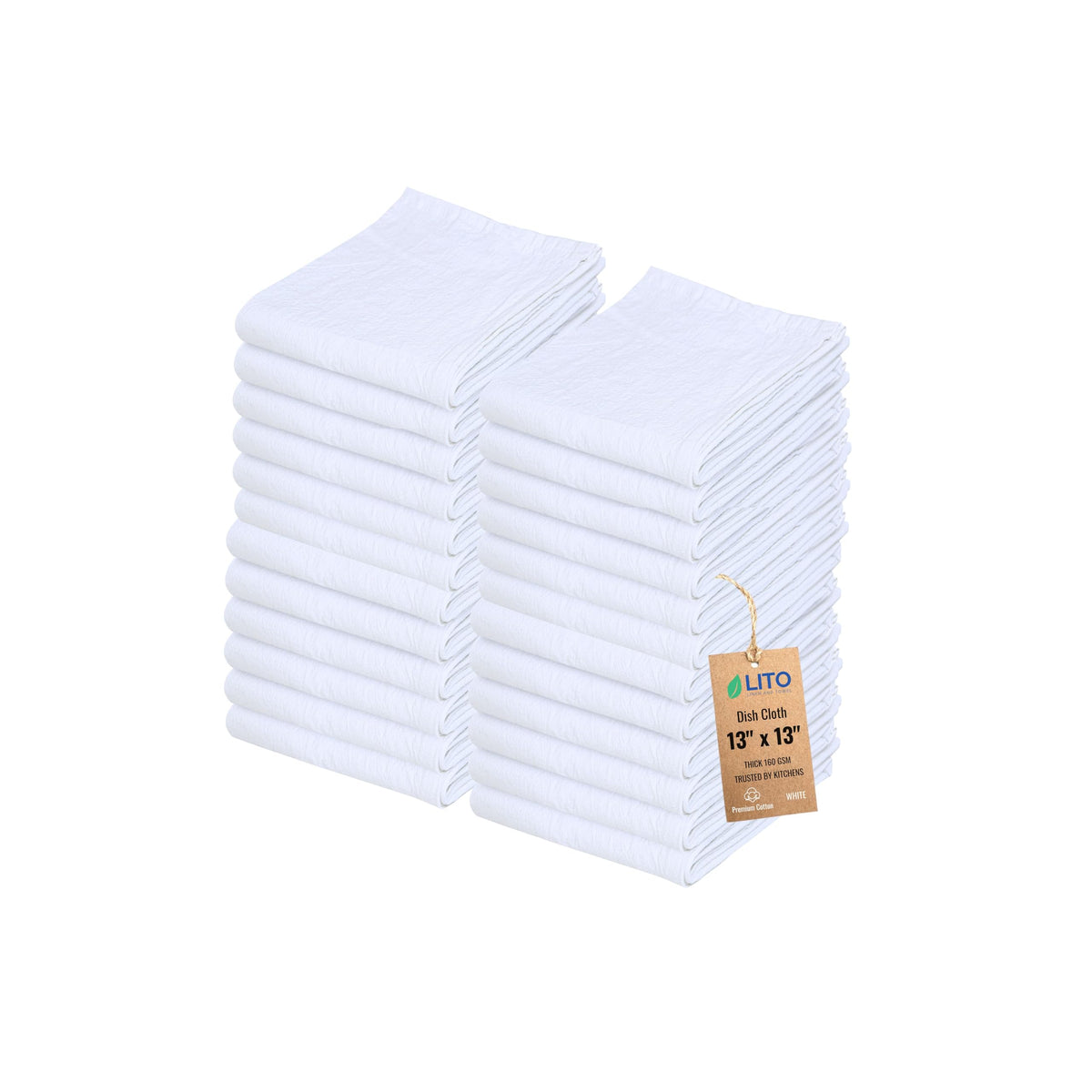 Paño harina de cocina de LITO LINEN AND TOWEL, absorbente y sin pelusa