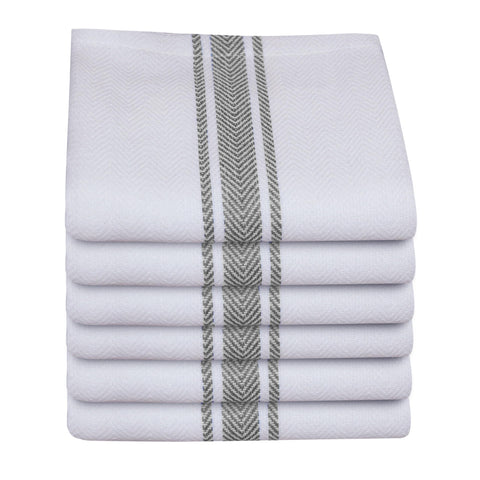 LITO LINEN AND TOWEL toallas de cocina gris con absorción rápida para secar platos