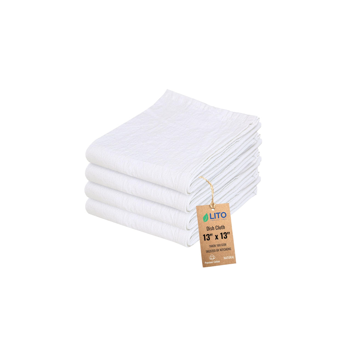 Paño de cocina LITO LINEN AND TOWEL absorbente y de secado rápido para cristalería