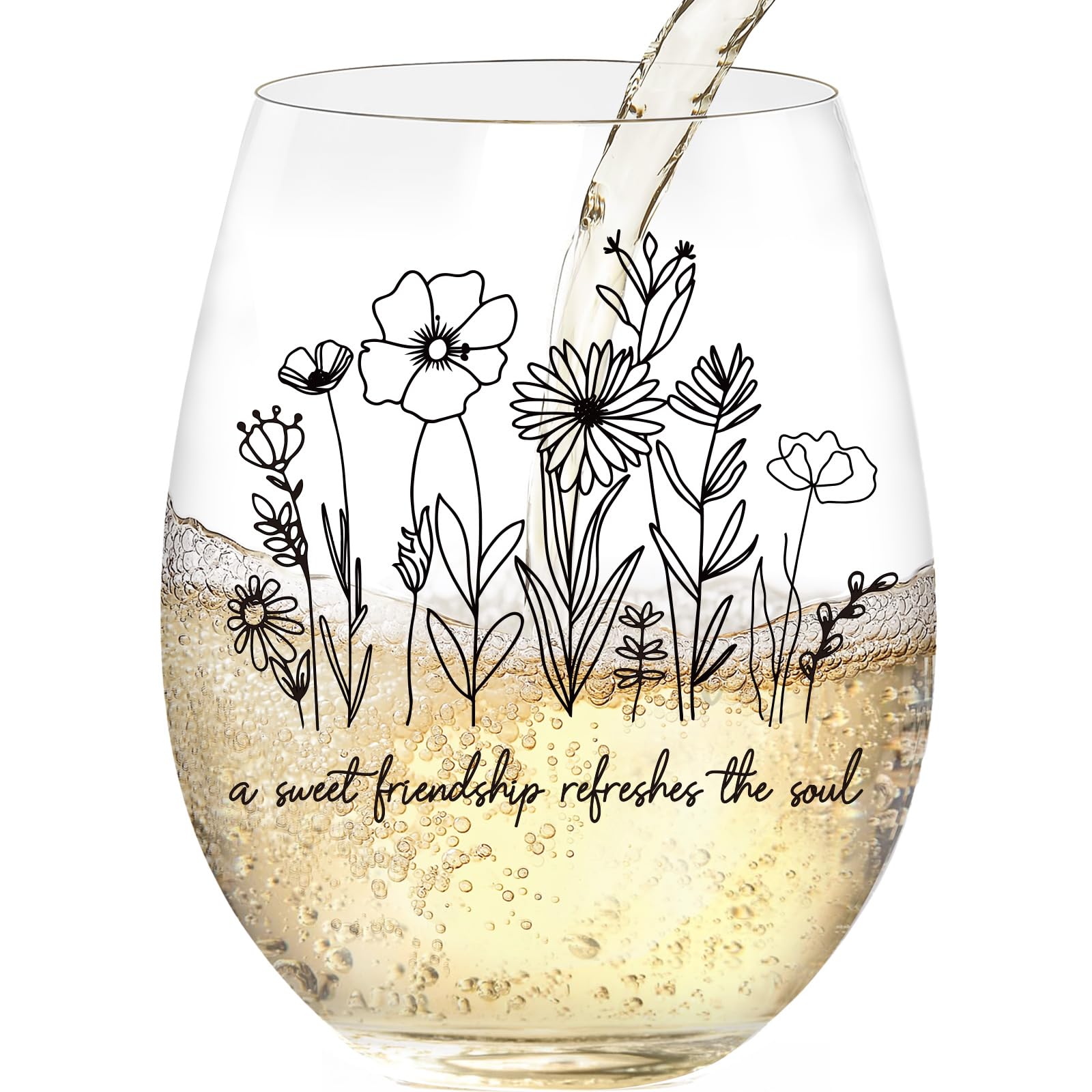 Copa LittleBIGGER para amiga, 15 oz, resistente a rayaduras, ideal para brindis.