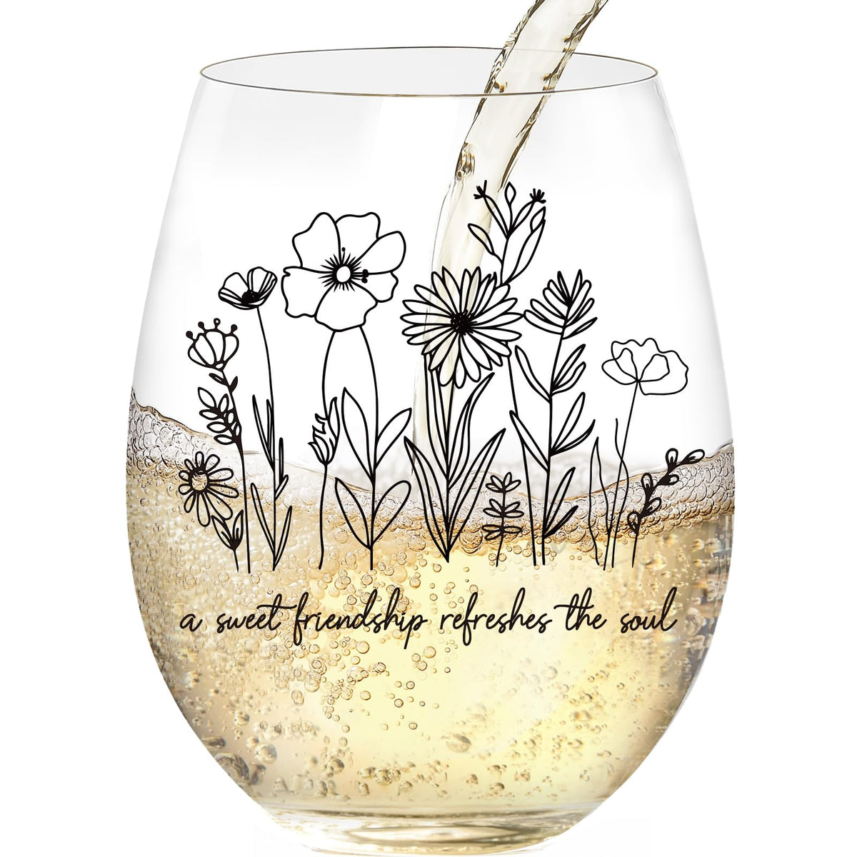Copa LittleBIGGER para amiga, 15 oz, resistente a rayaduras, ideal para brindis.