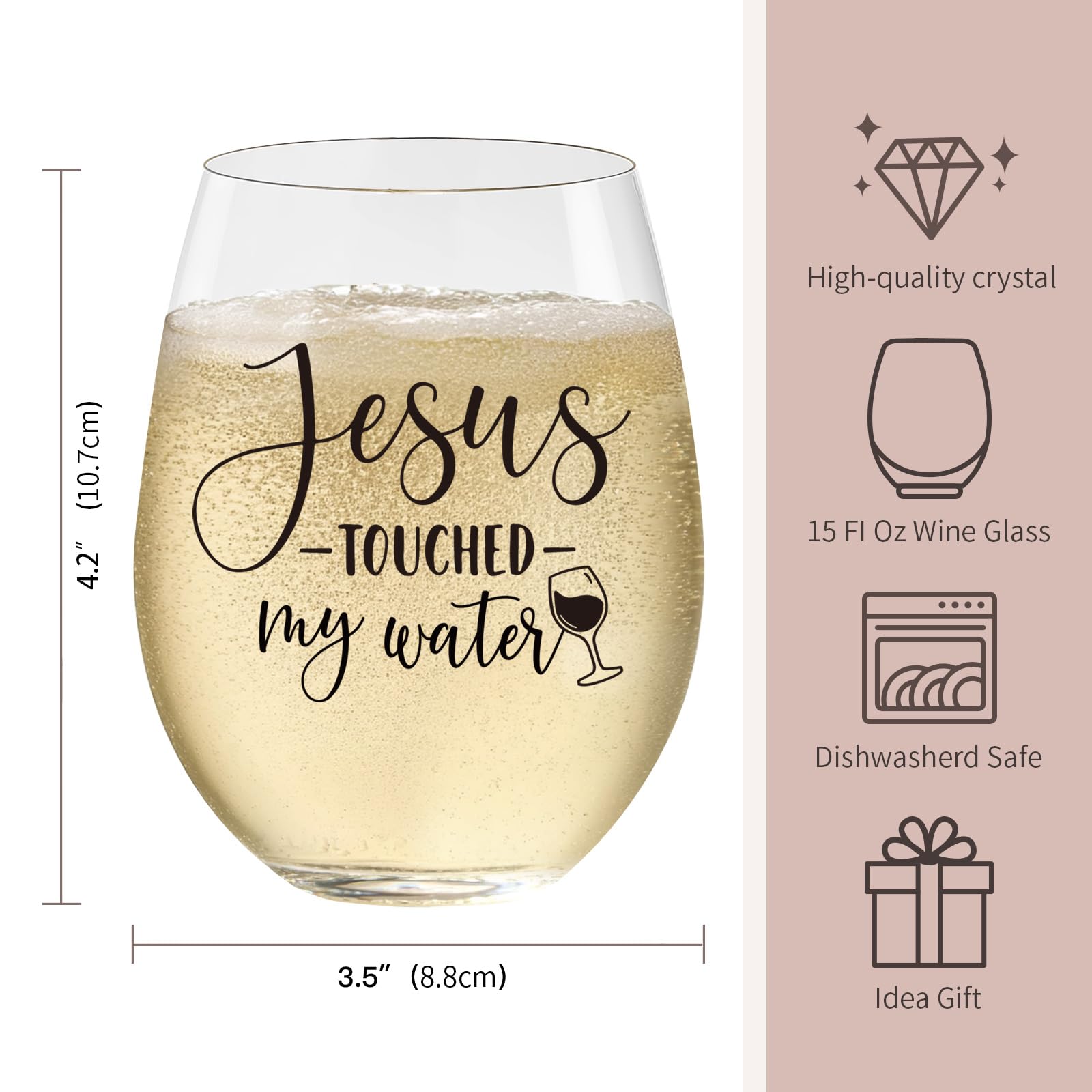 Copa LITTLEBIGGER con cristal claro, ideal para vino tinto o blanco.