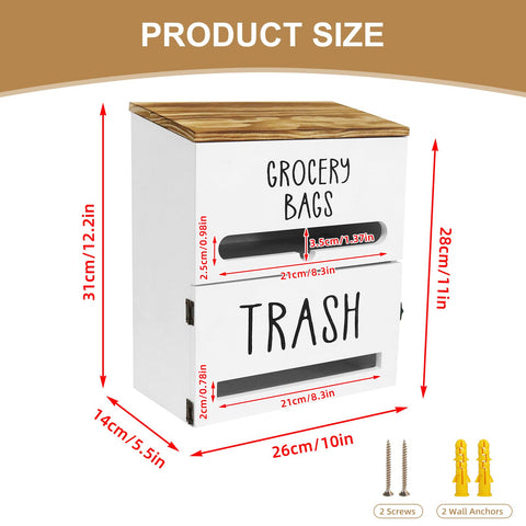 Liuceny dispensador de madera con acabado liso, diseño robusto para cocina.