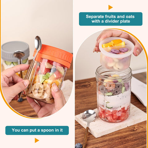 Liuruiyu compartimentos removibles permiten personalizar tus comidas con frescura.