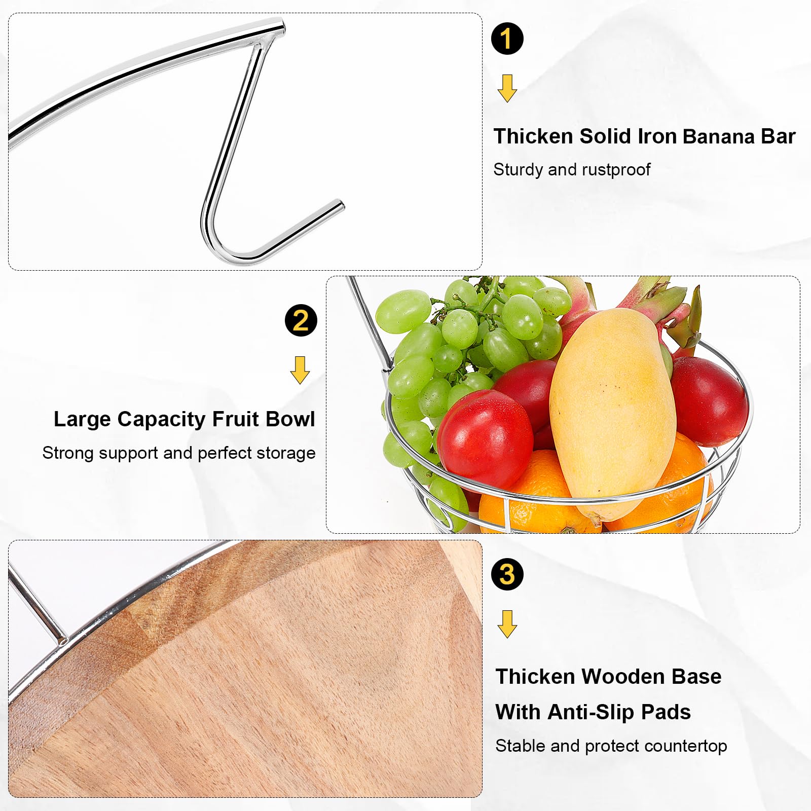 Livabber banano-arbol-colgante: colgante para bananas que favorece la frescura.
