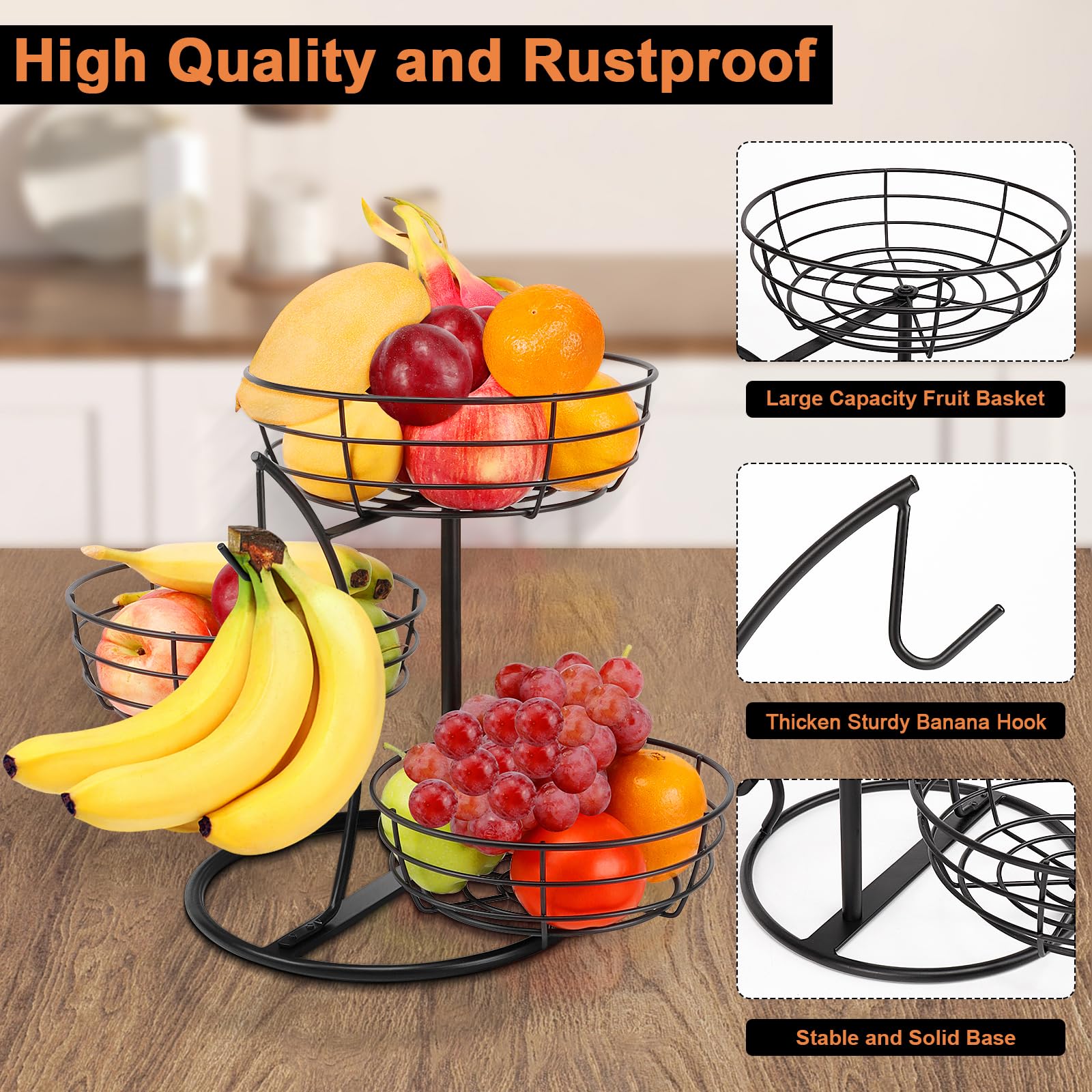 Livabber encimera de cocina, diseño moderno para almacenar frutas.