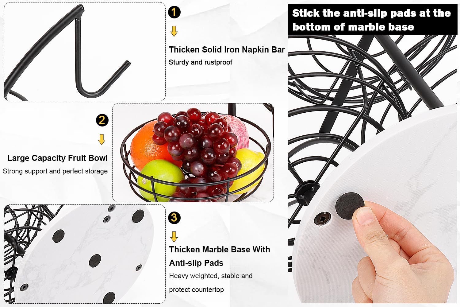 Livabber fruta y verduras en bandeja metal, visualiza y accede fácilmente