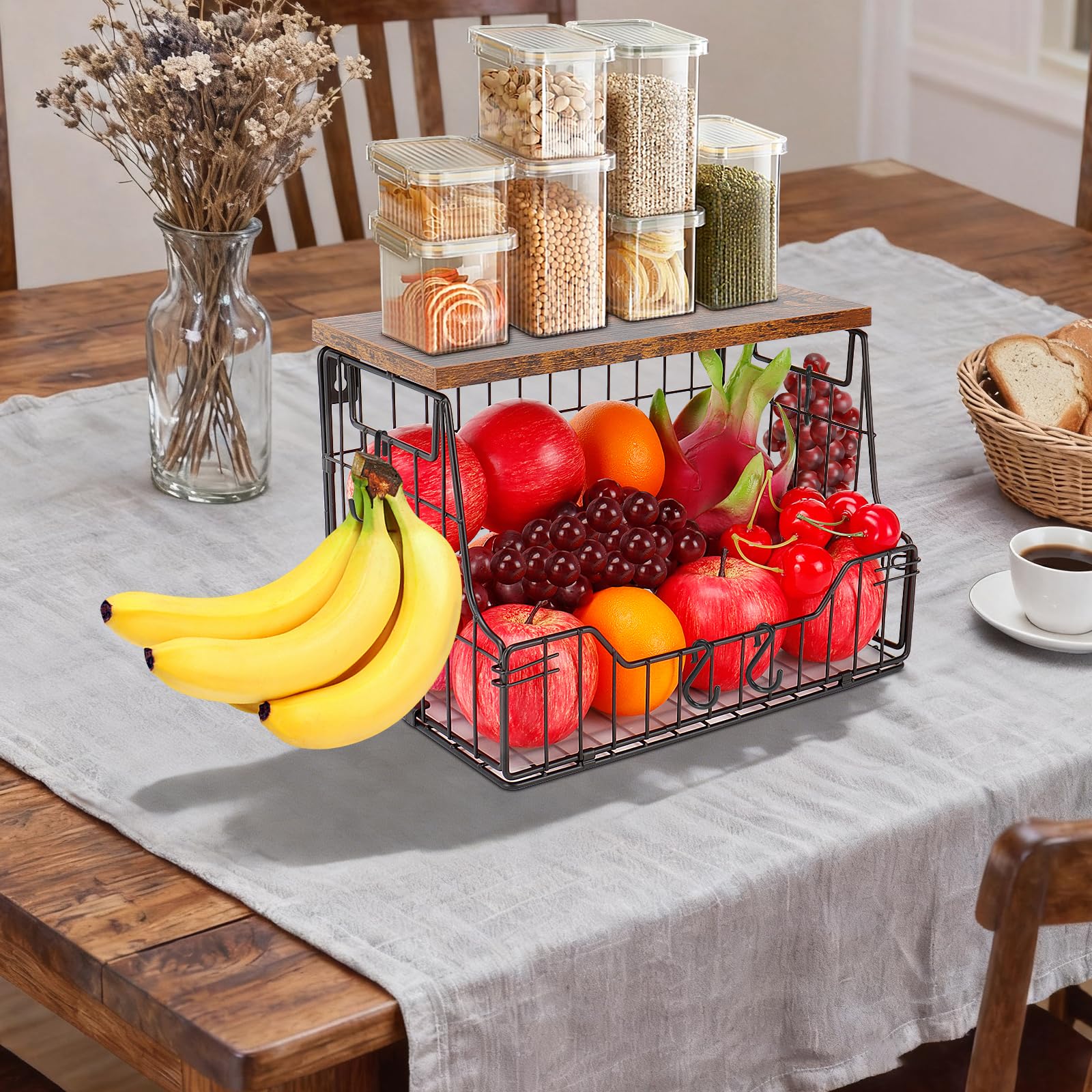 Livabber gancho para platano dos para colgar frutas frescas